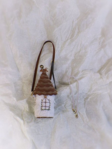 Photo4: round fur house bag- many way to use (of find my red velvet set) (4)