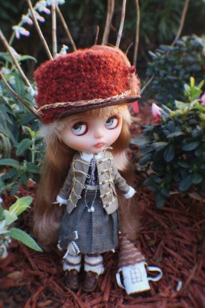 Photo10: coffee classical checked stockings (of find my red velvet set) (10)