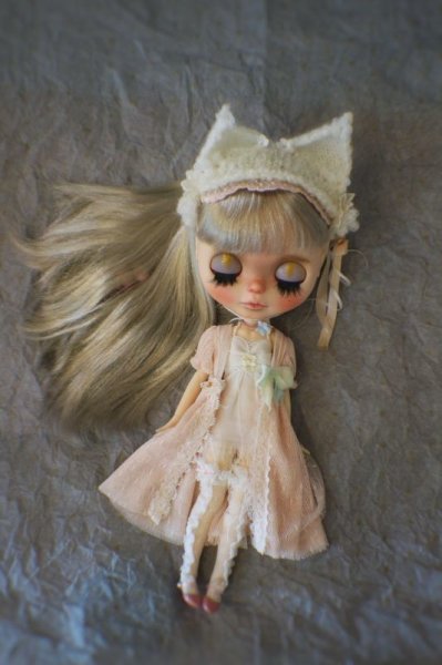 Photo8: warmly kitty flower head band (of The beginning of Dream ) (8)