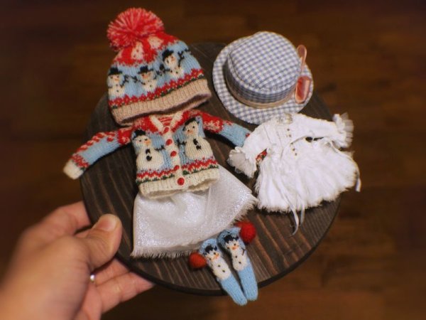 Photo11: snow man pompom hat (11)