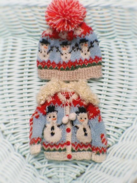 Photo8: snow man pompom hat (8)