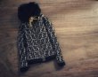 Photo7: 2 pieces coffee Fendi sweater with cape (7)