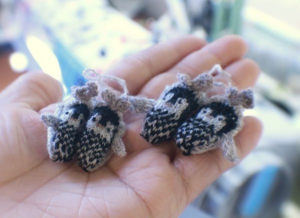 Photo3: grey penguin gloves (3)