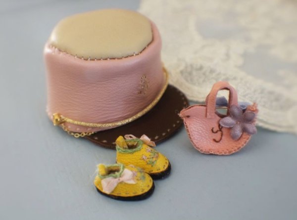 Photo8: pink 2 way leather  hat (8)