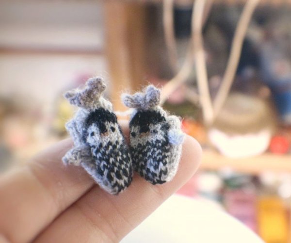 Photo2: grey penguin gloves (2)