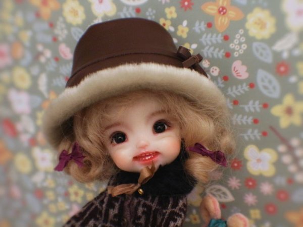 Photo3: 2 way fur and leather hat (fendi set) (3)