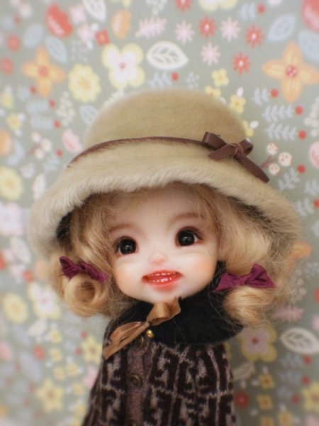 Photo2: 2 way fur and leather hat (fendi set) (2)