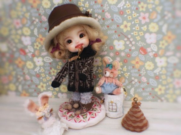 Photo13: 5 pieces coffee Fendi sweater set (13)