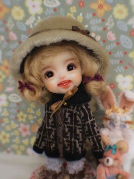 Photo7: 5 pieces coffee Fendi sweater set (7)