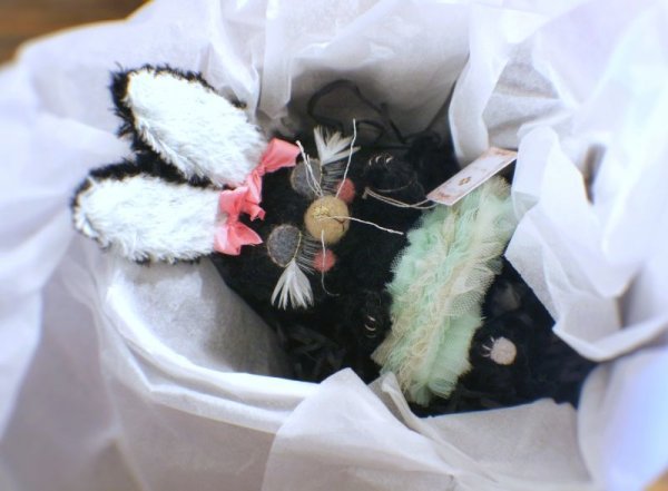 Photo8: Sleeping Bunny in soft black (8)