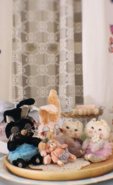 Photo18: Sleeping Bunny in soft black (18)