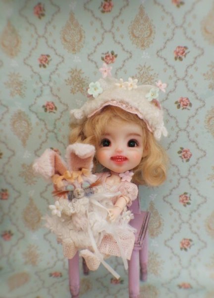 Photo4: warmly kitty flower head band (of The beginning of Dream ) (4)