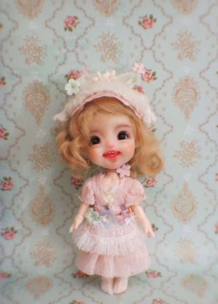 Photo3: warmly kitty flower head band (of The beginning of Dream ) (3)