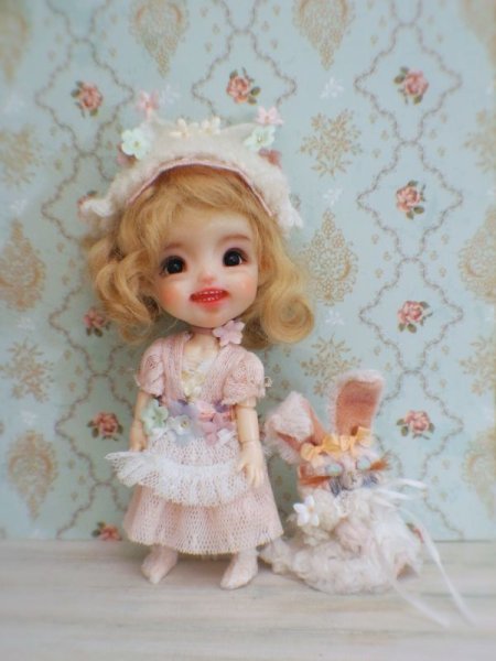 Photo5: warmly kitty flower head band (of The beginning of Dream ) (5)