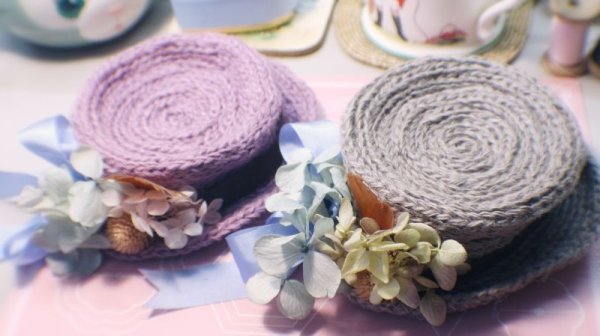 Photo7: arts flower straw hat (7)