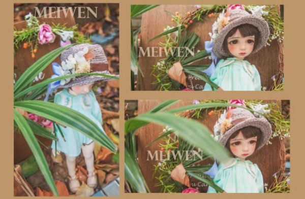 Photo16: arts flower straw hat (16)