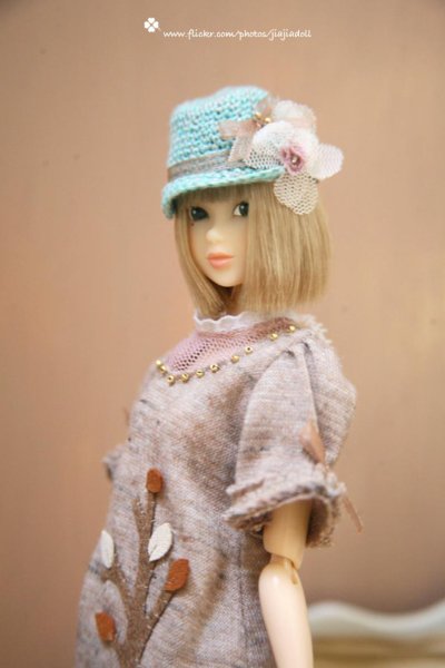 Photo2: mint bowknot flower straw hat  (2)