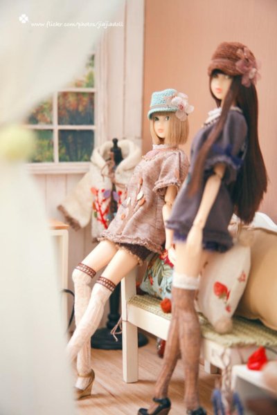 Photo5: coffee bowknot flower straw hat  (5)