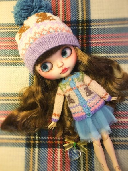 Photo3: coloured bear or squirrel or bear knitted hat (3)