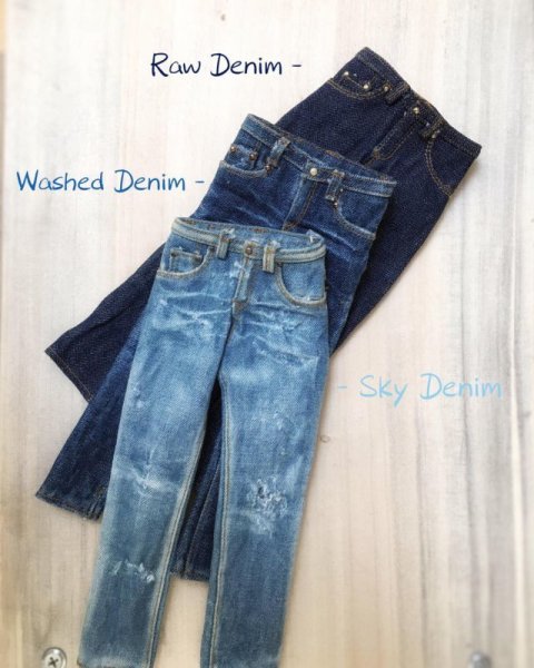 Photo1: Miniature Artworks Levi style Jeans 3 color to choose (1)