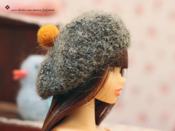 Photo1: middle grey beret (1)