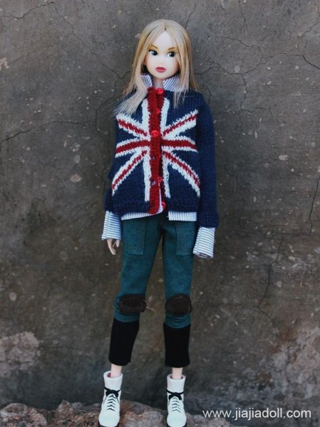 Photo2: Union Jack cardigan (2)