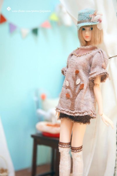 Photo4: mint bowknot flower straw hat  (4)