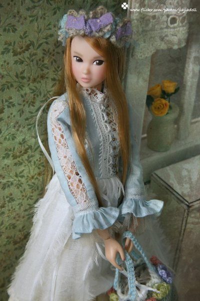 Photo5: ice cream color flower bag (of Snow Squirrel Winter Set) (5)