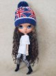 Photo2: Union Jack knitted hat in navy (2)