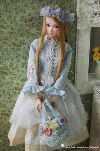 Photo4: ice cream color flower bag (of Snow Squirrel Winter Set) (4)