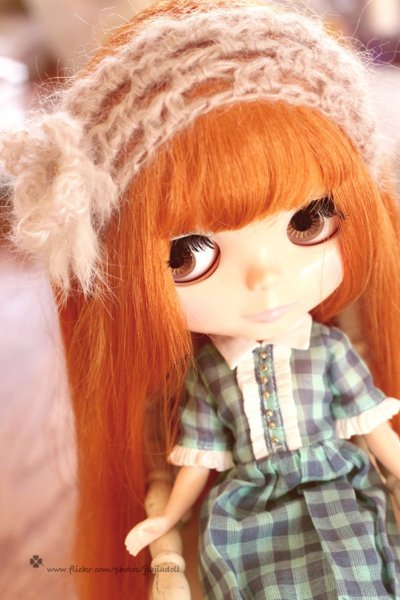 Photo5: light grey mohair flower headband (5)