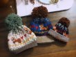 Photo8: coloured cream fox knitted pompom hat (8)