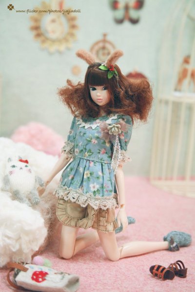 Photo5: blue bowknot socks  (5)