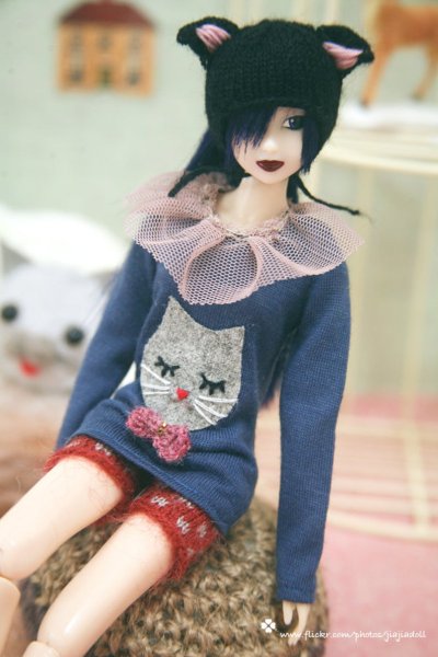 Photo3: black cat helmet hat (3)