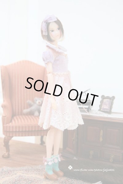 Photo5: blue green lace bowknot socks (5)