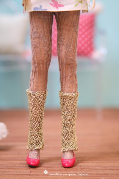 Photo2: shinning golden leg warmers (2)