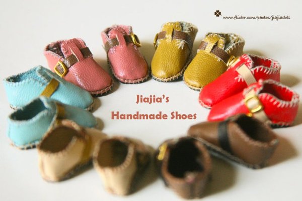 Photo4: beige leather shoes  (4)