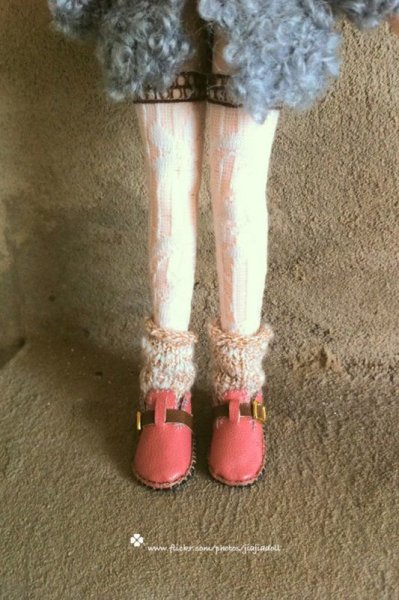 Photo3: pink leather shoes (3)
