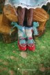 Photo4: red and sky blue bowknots shoes(of limited Rabbit Set) (4)