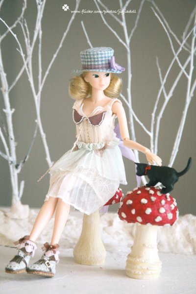 Photo3: white lace coffee shoes (3)