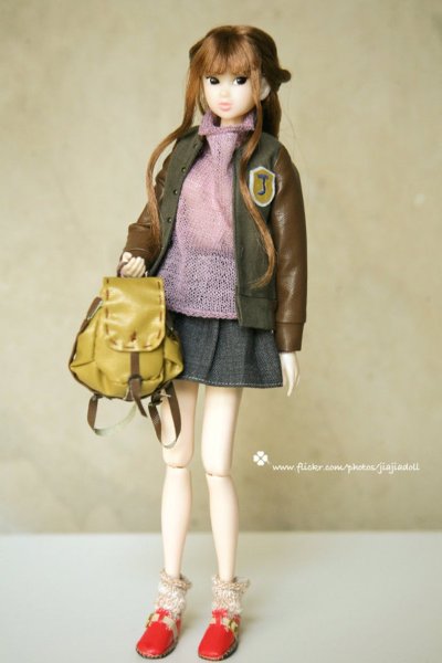 Photo5: beige leather shoes  (5)