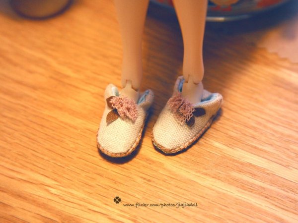 Photo4: cotton flower slippers (4)