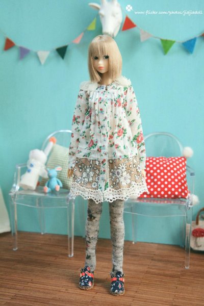 Photo3: blue flower shoes (3)