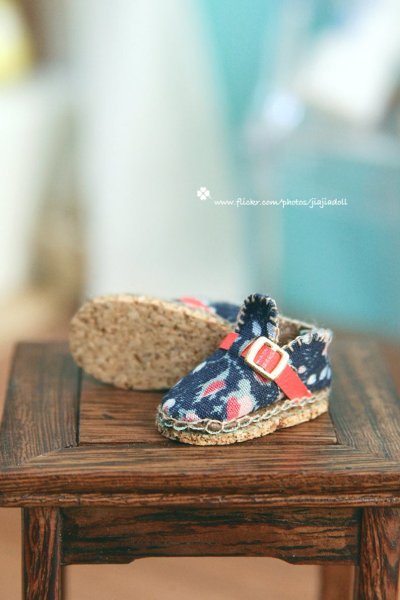 Photo2: blue flower shoes (2)