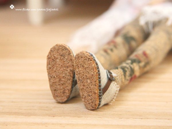 Photo4: cotton flax shoes (4)