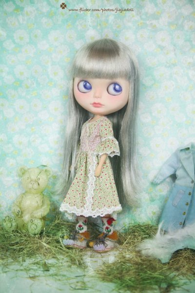 Photo4:  Hand Knited cream and brown wool fabric boots shoes (4)