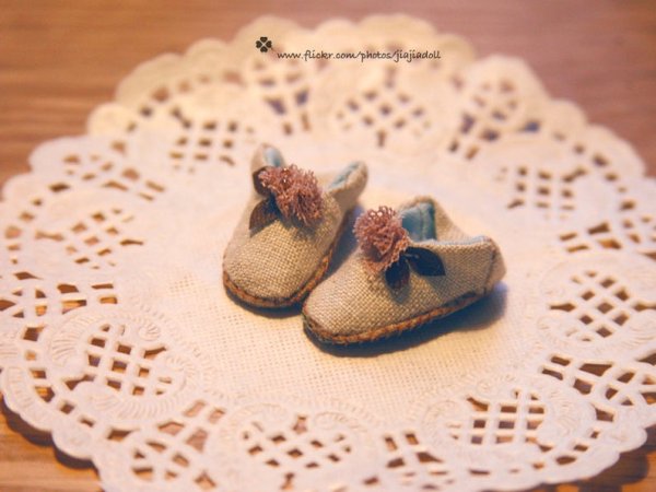 Photo3: cotton flower slippers (3)
