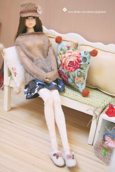 Photo2: cotton flower slippers (2)