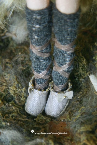 Photo2: shinning pink bowknots shoes(of Andy's little red dress dream) (2)