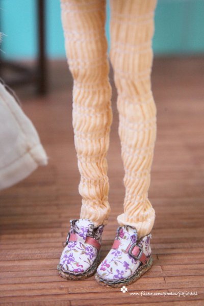 Photo3: violet flower shoes  (3)